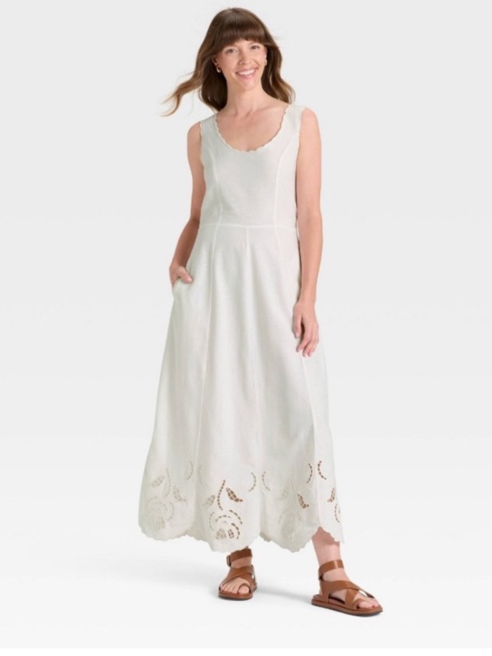 Target universal thread cream tank dress